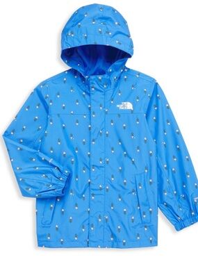 The North Face Antora Floral Rain Jacket In Blue Floral, 2T